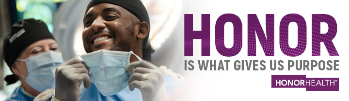 Honor Health static banner ad.