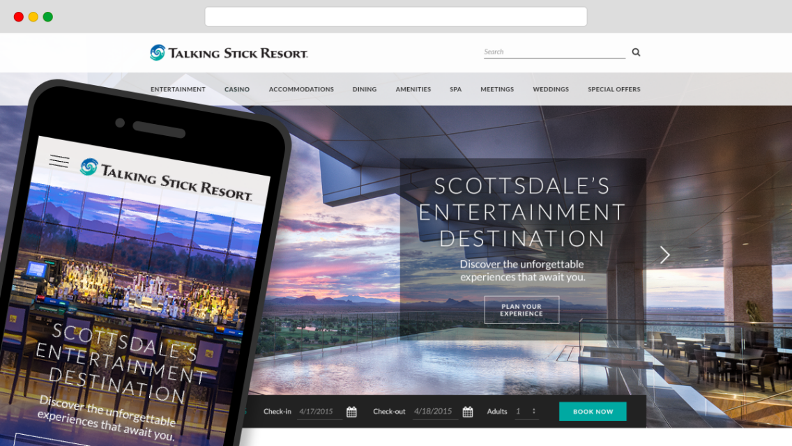 Talking Stick Resort Website