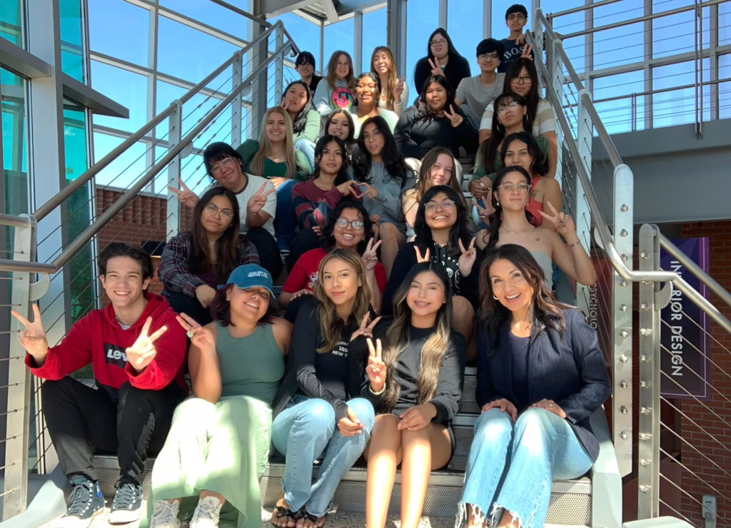 christina students - Riester Advertising Agency Christina Borrego (bottom right) and students