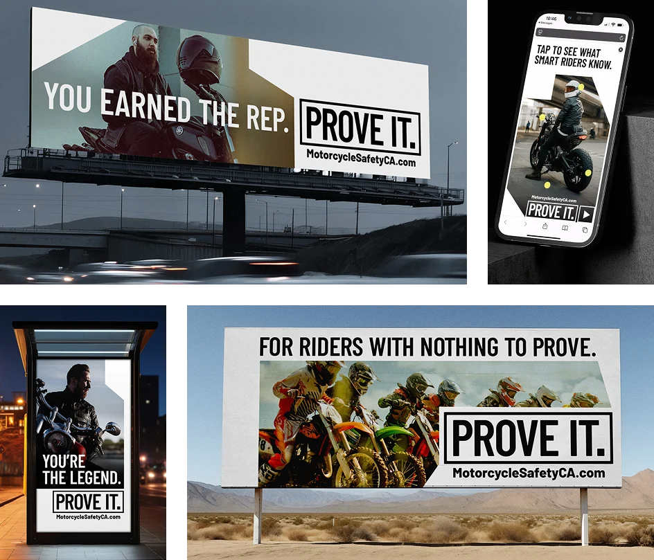cmsp campaign elements - Riester Advertising Agency “PROVE IT.” campaign elements
